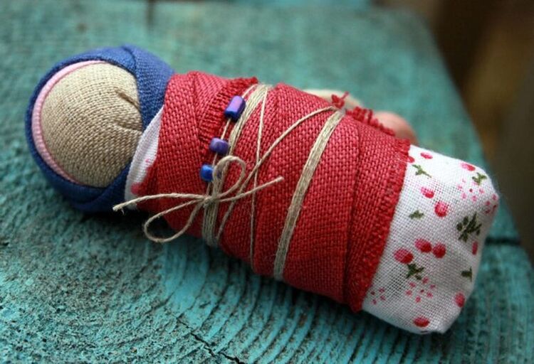diaper doll as a health amulet