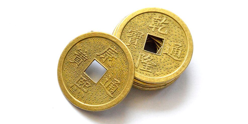 Chinese coins as a good luck amulet