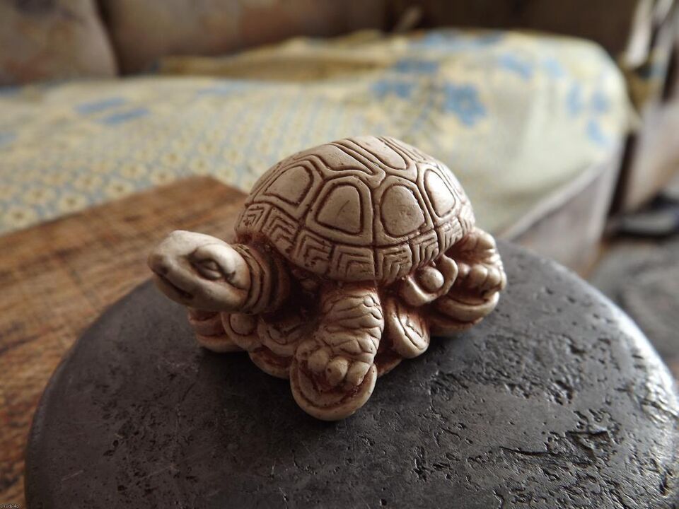 turtle figurine as a good luck amulet